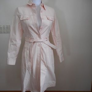 Gap Baby Pink Trench Coat, size XS, NWOT